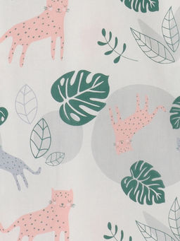 Цена за 150 шт. Ткань Сатин «Леопард» розовая, ширина 160 см, 100% хлопок, 160 г/м²