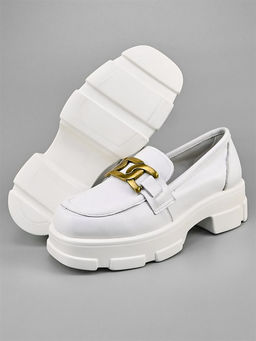 Лоферы женские/ Броги P-48P White - Piniolo фото 4