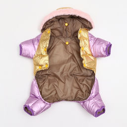 Комбинезон Блик с утяжкой, размер 10 (ДС 25 см, ОГ 34 см, ОШ 24 см), золото-лавандовый - Simaland фото 7