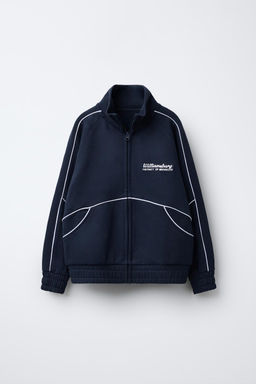 PLUSH HOODIE WITH SLOGAN