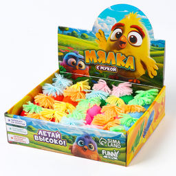 Антистресс сквиш мялка капитошка «Птички», в шоубоксе, с мукой