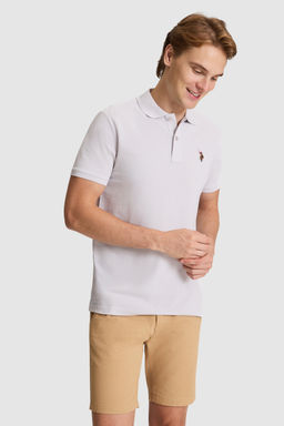 Erkek A__k Gri Regular Fit Polo Yaka Basic Ti__rt - U.s. polo assn фото 3