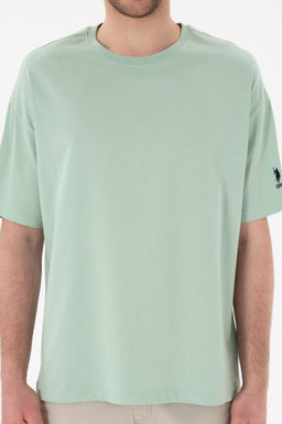 Erkek Oversize Fit Bisiklet Yaka Su Ye_ili Ti__rt Sepette S_rpriz _ndirim - U.s. polo assn фото 7