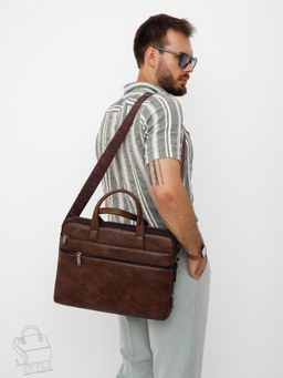 Портфель мужской 3105-5 coffee  Jeep