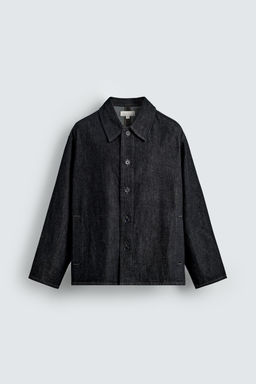 RELAXED FIT DENIM OVERSHIRT - Zara фото 7