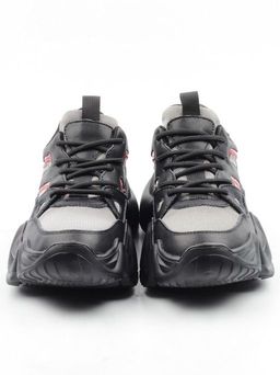 05-DHJ03-1 BLACK Кроссовки женские (нат.кожа, нат.замша, текстиль) - Фабричный китай фото 9