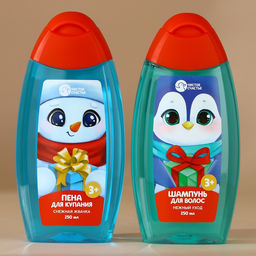 Подарочный набор детский Тепла и уюта: пена для ванны и шампунь для волос, 2?250 мл, Чистое счастье