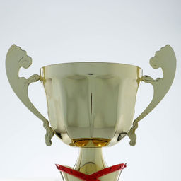 Кубок 140C, наградная фигура, золото, подставка камень, 28×13.5×6 см