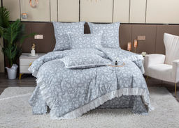 Комплект с одеялом Айрис (серебро жемчуг)