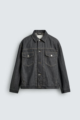 CAZADORA DENIM OVERSIZE FIT / Gris - Zara фото 7