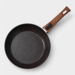 Сковорода Magistro Granit, d=24 см, съёмная ручка soft-touch, антипригарное покрытие, индукция, кованый алюминий, чёрная фото 3