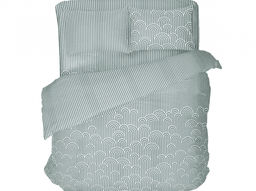 4251-БЧ комплект евро сатин "Живые арки" рис. 5881-01