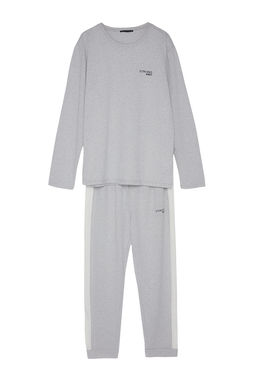 TRENDYOL MAN Lacivert Regular Fit Nak?s Detayl? Orme Pijama Tak?m? TMNAW24PT00030 - Trendyolmilla фото 7