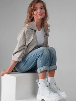 Ботинки 338.21153w. Белый/Байка