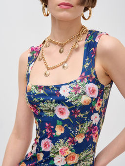 Платье с вырезом каре OD-634-2