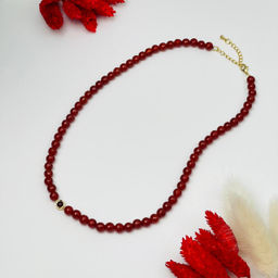 Колье из Сердолика с Гранатом