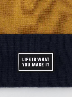 Crockid _ КВ 20426/темно-синий,горчица шапка дет  фото 2