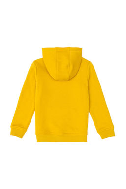 Erkek _ocuk Sar_ Basic Kap__onlu Sweatshirt