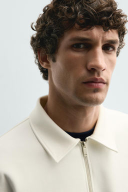 INTERLOCK QUARTER ZIP POLO SHIRT - Zara фото 7