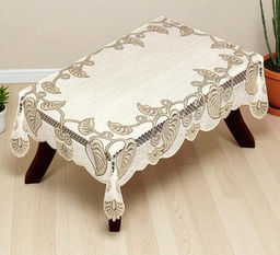 Скатерть арт. 211550/130/3, прямоугольная, размеры 130 см х 180 см, цвет кремово-золотистый - Firanka фото 5