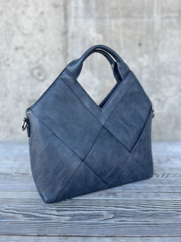 Женская сумка из эко кожи 0025 Джинсовый