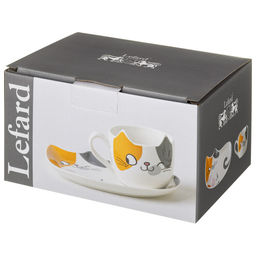 НАБОР ДЛЯ ЗАВТРАКА LEFARD CAT, 2 ПР.: КРУЖКА 190 МЛ, ТАРЕЛКА 18*12 СМ  фото 3