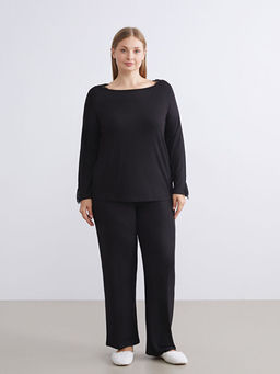 Bisiklet Yaka Kad?n Pijama Tak?m?