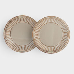 Тарелки Доляна Винтаж, d=20 см, набор 2 шт., керамика, бежевые фото 4