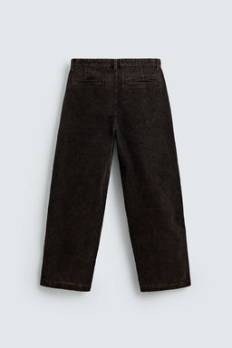 LIMITED EDITION FADED CORDUROY RELAXED FIT TROUSERS - Zara фото 8