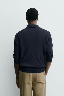 WOOL BLEND KNIT POLO SHIRT - Zara фото 11