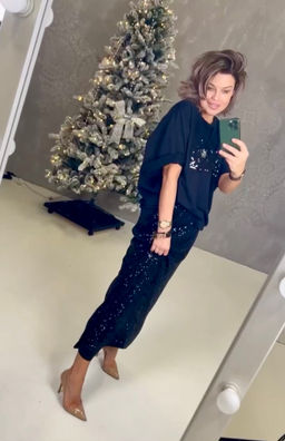 Юбка с пайетками 4815