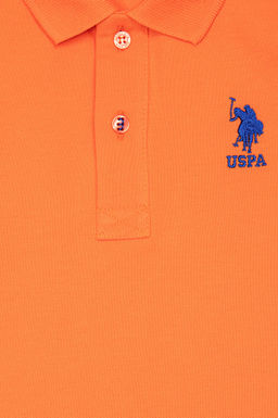 Оранжевая футболка для мальчика Basic - U.s. polo assn фото 9