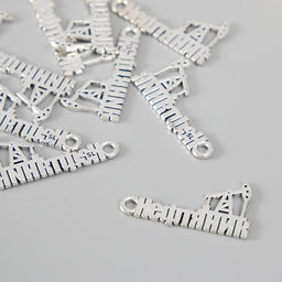 Металлический элемент, декоративная подвеска «Нефтяник», набор 10 шт., 2.7×1.5 см