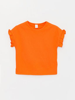 Bisiklet Yaka Basic K?z Bebek Ti??rt