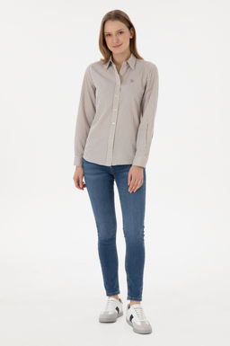 Kad_n Haki _izgili Uzun Kollu G_mlek Sepette S_rpriz _ndirim - U.s. polo assn фото 4