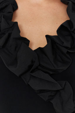 Siyah Yaka Detayl? Orme Poplin Body TPRSS24BD00019 - Trendyolmilla фото 5