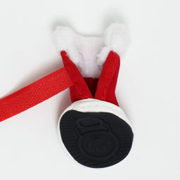 Ботинки Кристмес, набор 4 шт, размер 4 (подошва 5,5 х 4,5 см), красные - Simaland фото 5