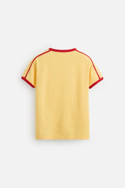 SLOGAN T-SHIRT WITH CONTRAST RIB - Zara фото 9