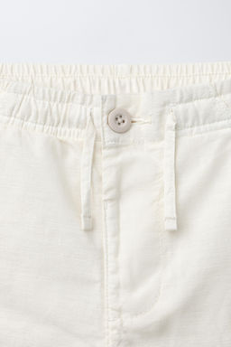 PANTAL?N FLUIDO ALGOD?N / Crudo - Zara фото 4