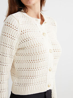 Bisiklet Yaka Ajurlu Kad?n Triko H?rka