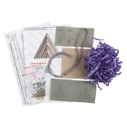 Klart набор для вышивания 10-511 Серьги треугольные. Серебряный орнамент 4 х 3.5 см