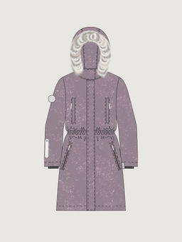 Пальто 6з5426 камелия