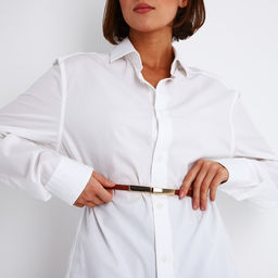 Ремень женский, ширина 1 см, пряжка металл, цвет рыжий - Simaland фото 4