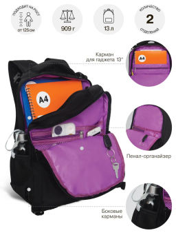 RG-569-1 Рюкзак школьный с мешком