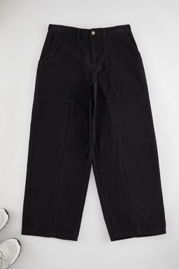 TRENDYOL MAN Vizon %100 Pamuk Unisex Balloon Fit Dokuma Canvas Pantolon TMNAW25PL00008 - Trendyolmilla фото 6