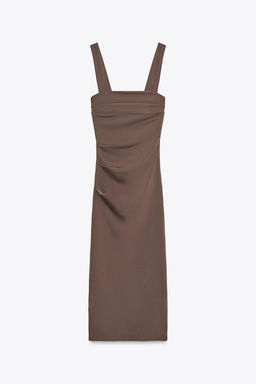 PLEATED MIDI DRESS - Zara фото 11