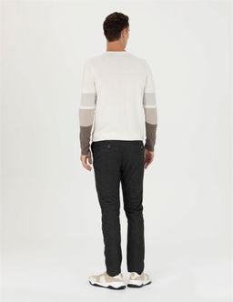Antrasit Slim Fit Kanvas Pantolon