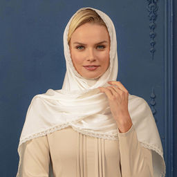 Шелковый палантин 180 х 50 см Шёлковый вечер - Мастерская ПОКРОВ фото 3