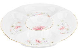 Блюдо - менажница 5 секций 30,5*30,5*4 см "Диана", фарфор NEW BONE CHINA