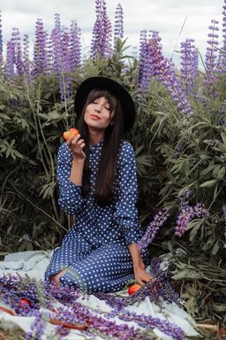 Платье из тонкой джинсовой ткани .арт. 943-1,сине-белое - Binita фото 3